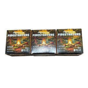 Envirolog Firestarters Wax Cups 3-Pack (8 Pieces) Lights Wood & Charcoal Recycle